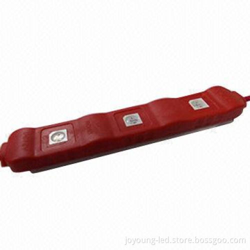 3-piece 5050 Water-resistant High-brightness LED Injection Module, Measures 73 x 12.5 x 7mm